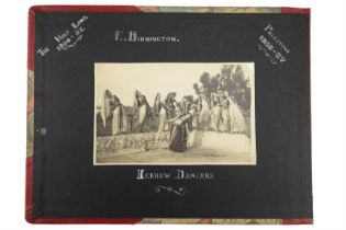 A 1930s photograph album containing black and white photographs detailing a tour of The Holy Land