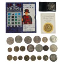 A United Kingdom Brilliant Uncirculated Coin Collection 1994 together with a group of other