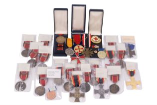 A large collection of post-War German military and other medals