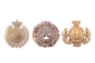Victorian Royal Engineers and Volunteer Engineers cap badges