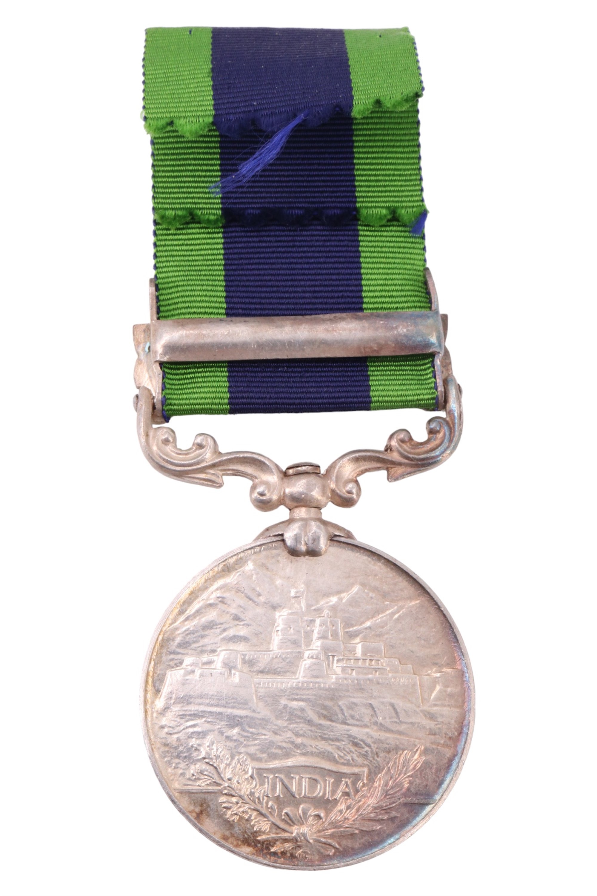 An India General Service Medal with Malabar 1921-22 clasp to 5718558 Pte H J Thompson, Dorset - Image 2 of 4