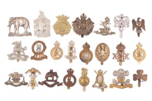 A collection of cavalry and yeomanry cap badges