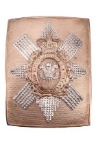 A Victorian Renfrew Militia officer's shoulder belt plate