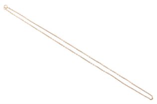 A fine trace link choker neck-chain, mid-to-late 20th Century, 1.19 g, 40.5 cm