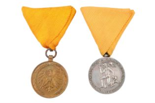 Two Imperial Austrian Fire Service Medals