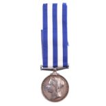 An Egypt Medal to T Ash, Armr, HMS Iris, with research papers