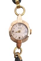 A lady's 9 ct gold Tissot wristlet watch, having a crown wound 15 jewel movement with a circular