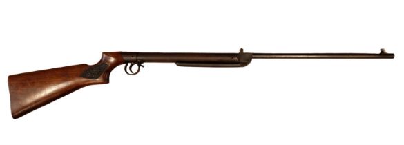 A vintage BSA .22 caliber break barrel air rifle, No 3393