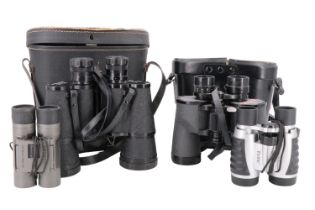 Swift County Mk 1 10x40, Excelsior 10x50, Vivitar 4x30 and Centon 10x25 binoculars