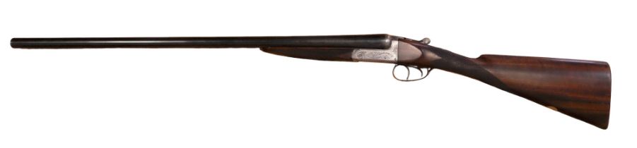 An Army and Navy 12 bore side by side non-ejector shotgun, having 28" sleeved barrels, 67708