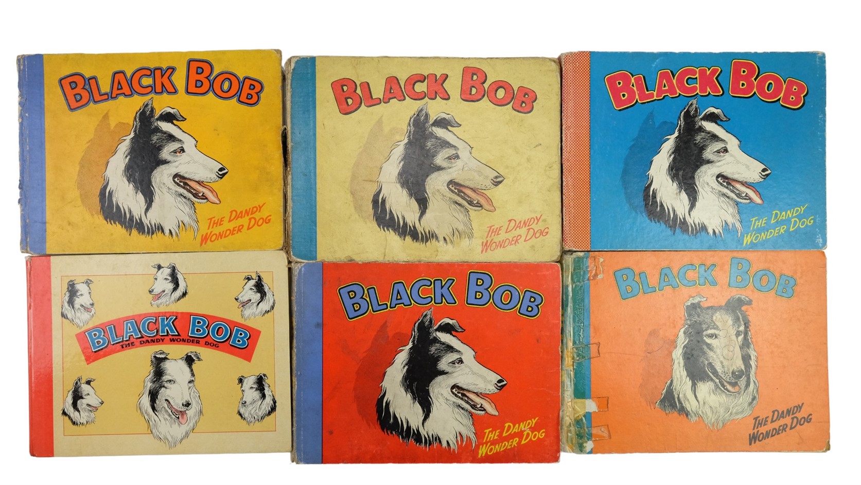 Seven vintage "Black Bob the Dandy Wonder Dog" annuals published by D C Thomson - Image 2 of 3