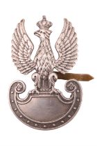A Second World War Free Polish Army British-made cap badge, by J R Gaunt