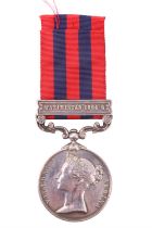 An India General Service Medal with Waziristan 1894-5 clasp to 2686 Lance Corporal W H Walter, 2nd/