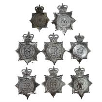 8 QEII police Custodian helmet plates