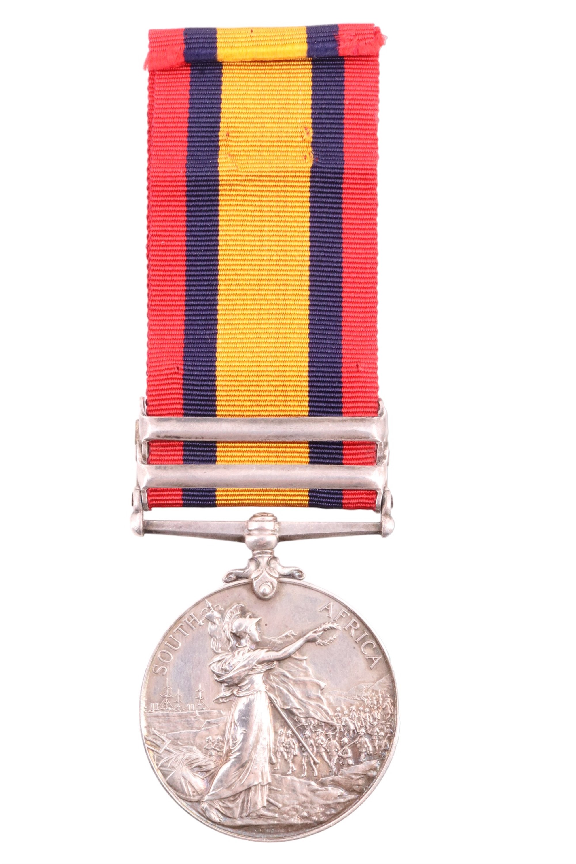 A Queen's South Africa Medal with two clasps to 6233 Pte G Myatt, Rl Warwick Regt, with research - Image 2 of 7
