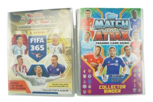 Two albums containing a large number of Hundred Club, Man of the Match, Hatrick-Hero, and other foil