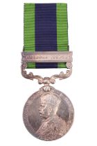 An India General Service Medal with Malabar 1921-22 clasp to 5718558 Pte H J Thompson, Dorset