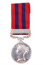An India General Service Medal with Waziristan 1894-5 clasp to 3993 Pte J Martin, 2nd Battalion