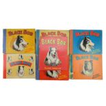 Seven vintage "Black Bob the Dandy Wonder Dog" annuals published by D C Thomson