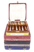 A cased set of silver-plated 1977 Jubilee royal commemorative teaspoons together with a group of