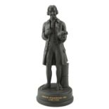 A Wedgwood limited edition Black Basalt statuette of Josiah Wedgwood FRS, 1970 - 1975, no 359/200,