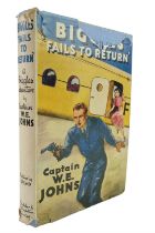 Captain W E Johns, "Biggles Fails To Return", first edition, London, Hodder & Stoughton Limited,