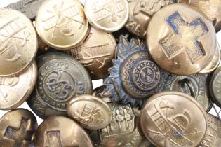 Sundry military and other buttons, Victorian and later, including an Imperial German Navy and