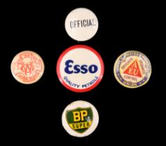 BP, Esso and other vintage button badges