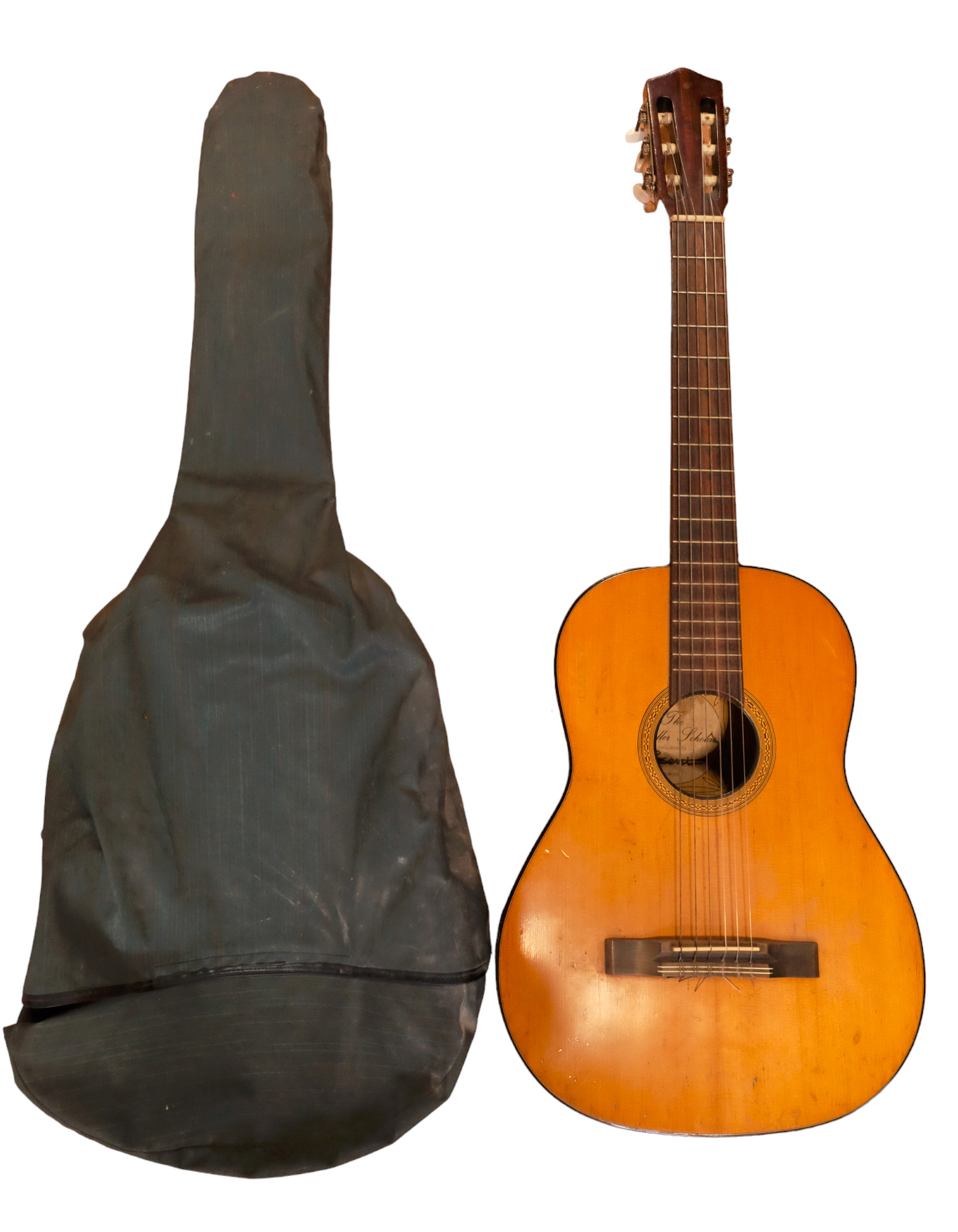 A Rosetti "The Schaller Scholar" No 007 cased acoustic guitar, circa 1960s, 100 cm long
