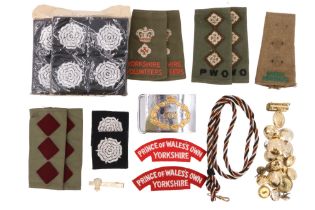 Post-War Green Howards and other Yorkshire regiment badges and insignia etc