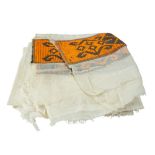 A group of 1960s Ethiopian table cloths, etc