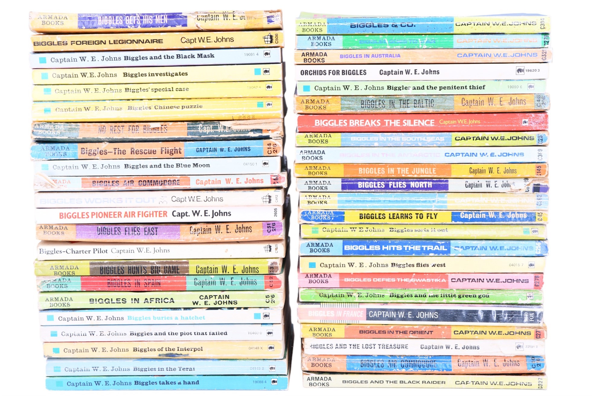 A quantity of "Biggles" paperbacks by Captain W E Johns