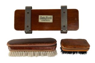 A group of vintage travel/dressing accessories, comprising an Austin Reed Ltd tie press by Watts,