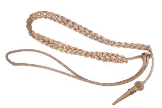 A late 19th / early 20th Century Royal Navy officer's aiguillette