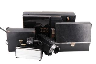 A Bell & Howell projector together with a Autoload Cine camera, etc
