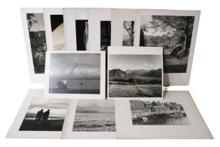 Twelve mounted photographs by I Reeves of Carlisle depicting various local scenes such as