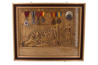 A Great War Belgian Tableau D'Honneur pertaining to Invalide de Guerre and prisoner of War Jean-