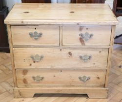 A Victorian diminutive pine chest of drawers, 89 x 43 x 79 cm