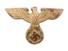 A German Third Reich NSDAP cap badge, 56 mm x 36 mm
