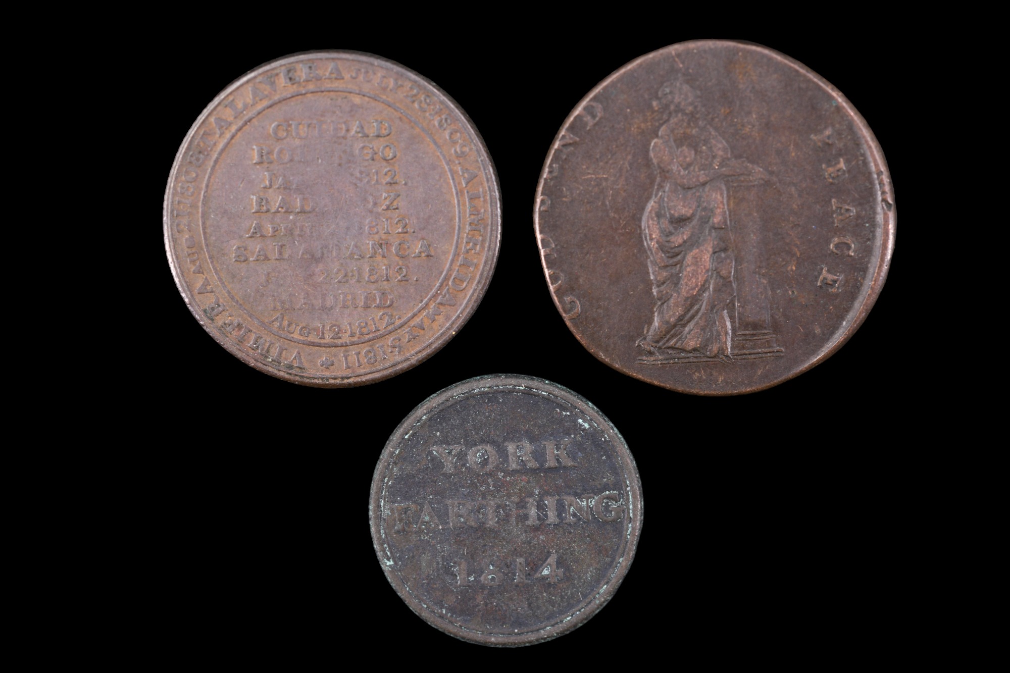 A late 18th Century Middlesex, National Series, "Duke of York - Peace" 1/2 penny copper Conder token