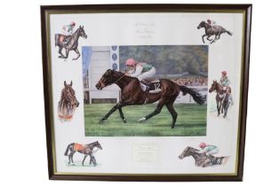 After Sue J Wingate "Dancing Brave Pat Eddery up", "Mtoto Michael Roberts Up" and "The Collectors