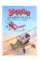 Captain W E Johns, "Biggles Learns to Fly", one of a limited edition of 50 copies, each having an