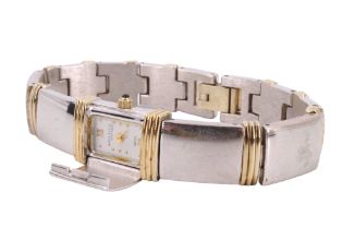 A boxed Anne Klein of New York stainless steel bracelet wristwatch, 15 mm