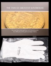 The Twelve Greatest Sovereigns, Hattons of London, 2019, together with a pair of gloves
