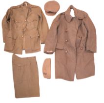 A Second World War Royal Artillery officer's uniform group comprising a Service Dress tunic,