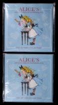 Two Alice's Adventures in Wonderland fifty pence coins, in presentation packs, by Westminster