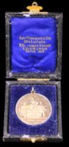 A cased George V ploughing medal presented by the Highland and Agricultural Society of Scotland,