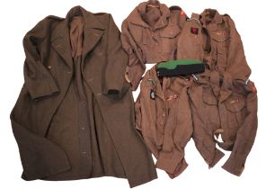Post-War Green Howards and Prince of Wales's Own Regiment of Yorkshire Battledress blouses, a