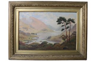 Joseph Barnes (Keswick, late 18th / early 19th Century) A picturesque Lakeland scene with figures