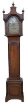 A fine early 20th Century reproduction diminutive early 18th Century oak cased longcase clock,